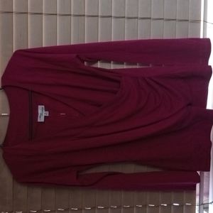 Long sleeve throw over